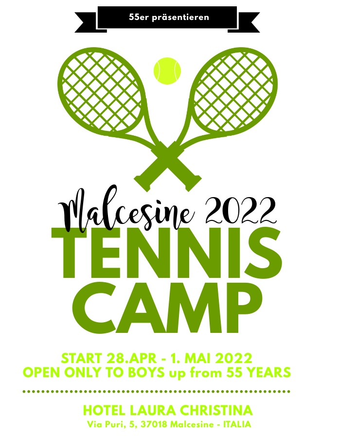 Plakat zum Trainingslager 55er in Malcesine 2022