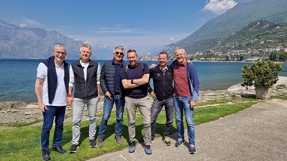 Team 55 und 60 am Gardasee eintr�chtig beisammen