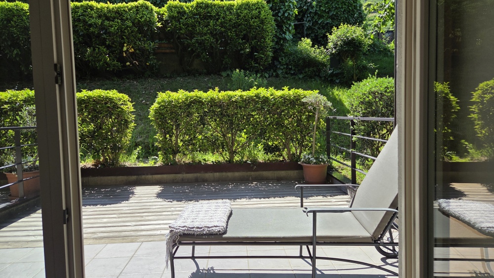 Blick aus dem Zimmer im La Maiena