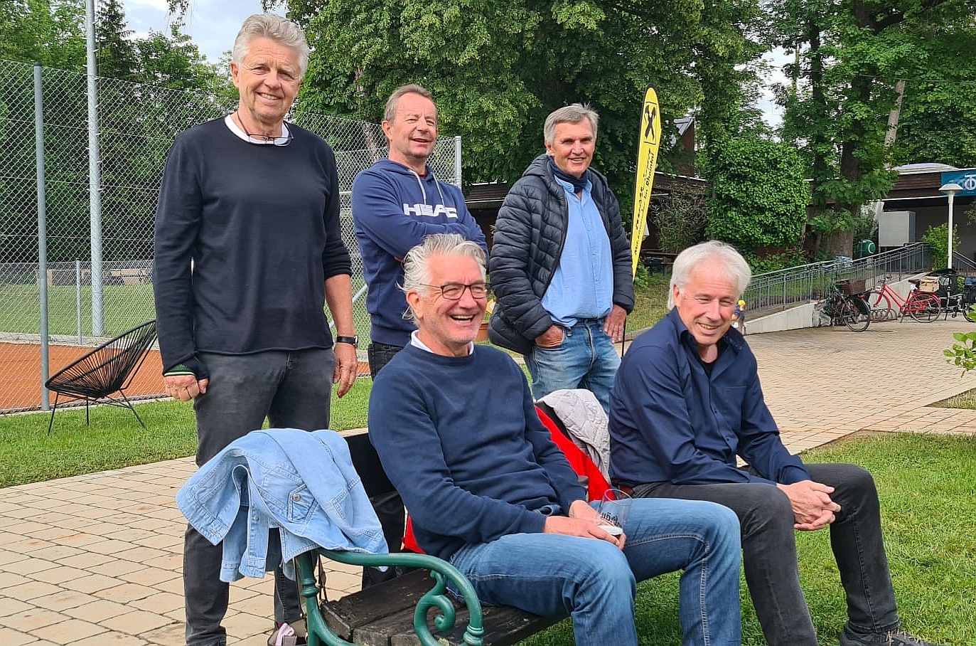 vlnr: Thomas Struth, Peter Troy, Peter Pintarelli, Kurt Bitriol, Gerhard Nenning