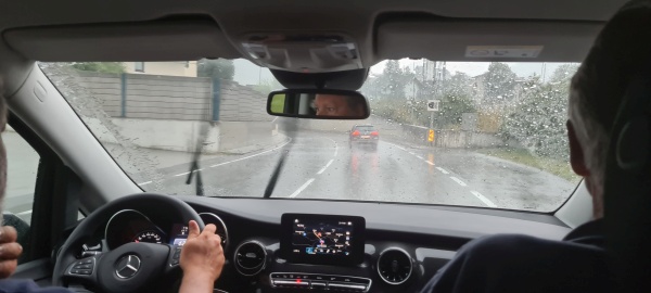 Regnerische Heimfahrt vom 55er Team nach Dornbirn