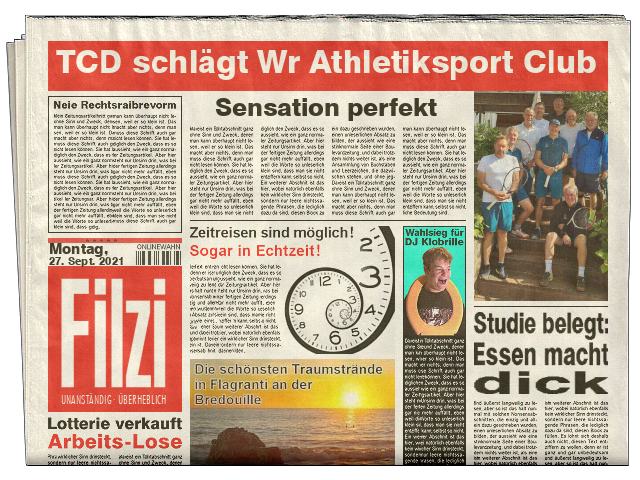 Filzi - die Tageszeitung nicht nur f�r den Tennissport im TC Dornbirn