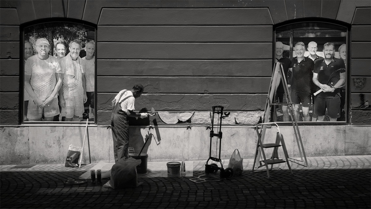 SPG Immotop V�cklabruck / Zell hat gegen den TC Dornbirn in der Tennis Bundesliga Herren 55 erfolgreich gespielt