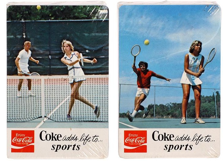 Coca Cola - Vintage Werbung mit Tennis