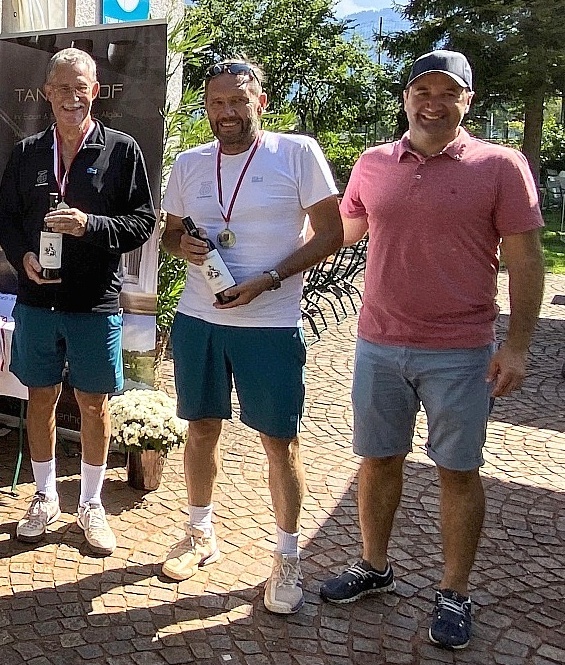 VTV Landesmeisterschaft 2021 - Silber im Herren 55 Doppel im TC Dornbirn von Nenning und Troy