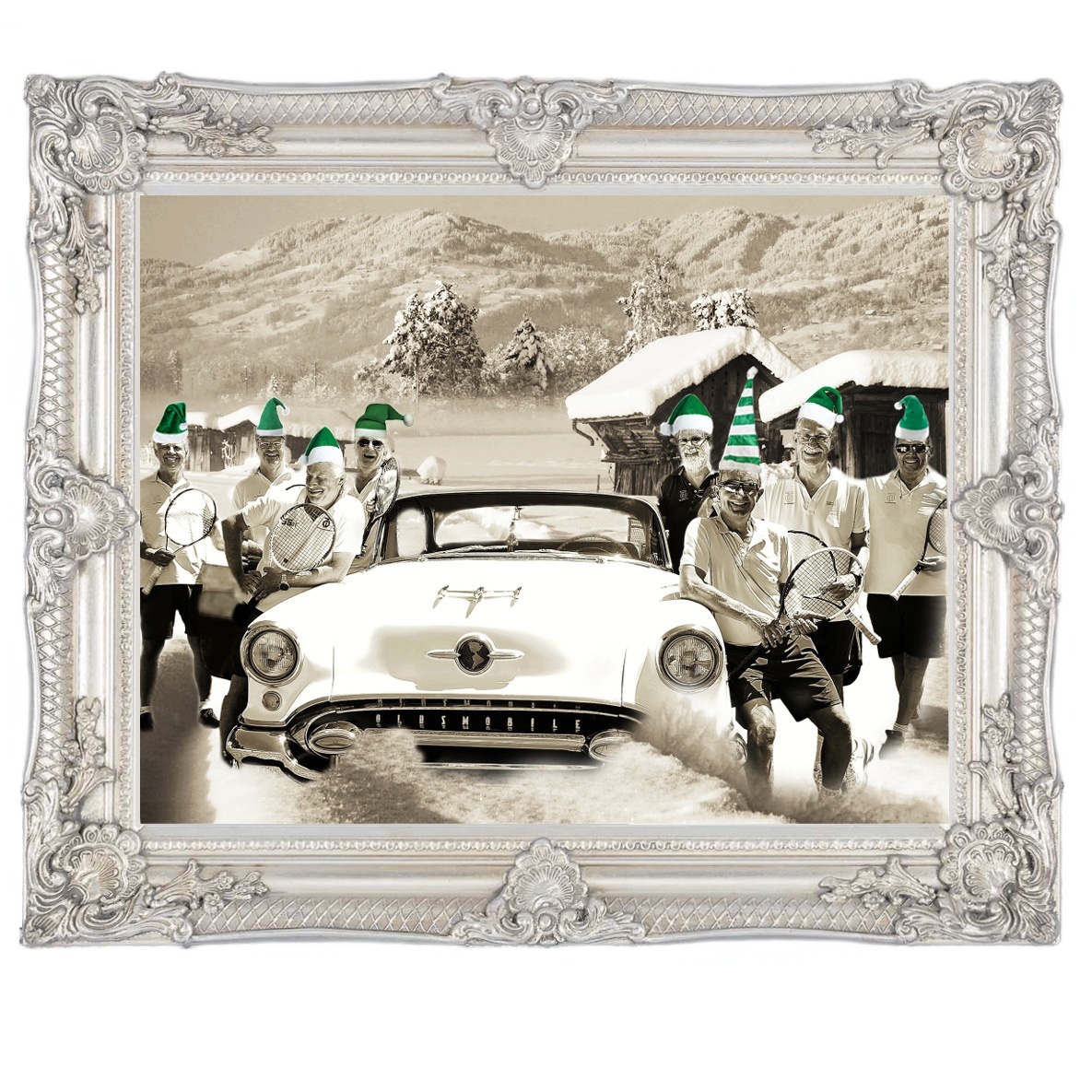 Team 55 vom TCD als Zipfelhauben zum Jahreswechsel 2022/23